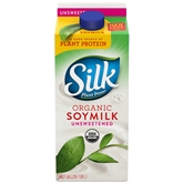 Silk Organic Unsweetened Soy Milk (64oz.)