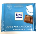 Ritter Sport Alpine Chocolate Bar (3.5oz)