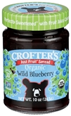 Crofter's Org Wild Blueberry  Fruit Spread (10 oz)