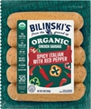Bilinski's Organic Hot Italian Chicken Sausage 12oz