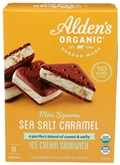 Aldens Organic Sea Salt Caramel Mini Sandwich Ice Cream