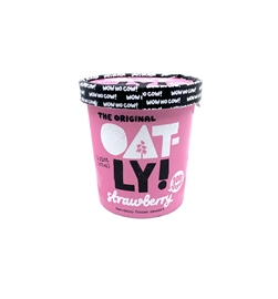 strawberry oatly ice cream