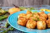 POTATO CROQUETTES WITH HAM & PEAS