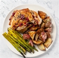 French Cut Chicken With Pomegrante And Rosemary Glaze
