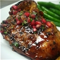 French Cut Chicken With Pomegrante And Rosemary Glaze
