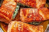 Stuffed Salmon With Spinach and Mozzarella