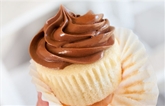 Large Vanilla Cupcake with Chocolate Buttercream Frosting