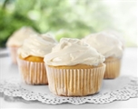Large Vanilla Cupcake with Vanilla Buttercream Frosting
