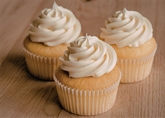 Mini Vanilla Cupcake with Vanilla Buttercream Frosting