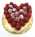 Cheese Cake Raspberry Heart Shape 6"