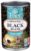 Eden Organic Black Beans No Salt Added (15oz)