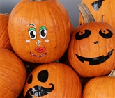 Painted Mini Pumpkins 3-4"