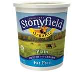 Stonyfield Organic Fat Free Plain Yogurt (5.3oz)