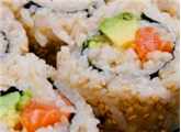 Brown Rice Salmon Avocado (9Pc)