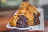 A&V Chocolate Dipped Coconut Macaroons (6pc)