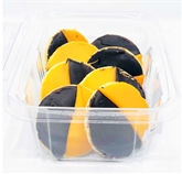 HOLIDAY BLACK & WHITE COOKIES (Orange & Black)