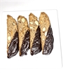 Homemade Chocolate Dipped Almond Biscotti 6Pc