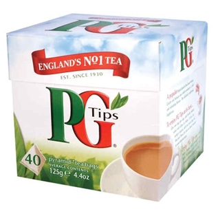 PG Tips Black Tea, Pyramid Tea Bags, 80-Count Boxes (Pack of 4) 