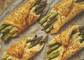 Crispy Asiago Asparagus Puff Pastry