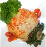 Vegetable Lasagna with Peas, Mushrooms and Onions