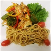 Asian Style Chicken Salad with Sesame Noodles