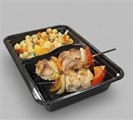 Chicken Kabobs With Healthy Salad