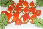 Roasted Red Pepper W/ Goat Cheese Crostini