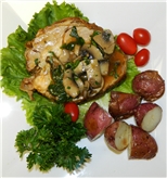 Stuffed Veal Roast with Roasted Potatoes