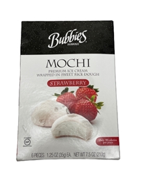 Bubbies Mochi Ice Cream, Strawberry