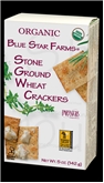 Blue Star Farms Org Stone Ground Wheat Crackers