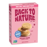 Back to Nature Golden Crme Sandwich Cookie 8.25oz