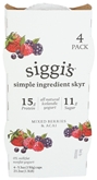 Siggis Mixed Berries & Acai Yogurt 4PK