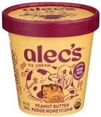 Alec's OrgA2 Ice Cream Peanut Butter Fudge Honeycomb 14oz