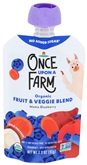 Once Upon a Farm Organic Fruit & Veggie Blend Mama Blueberry (3.2 oz)