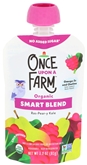 Once Upon a Farm Organic Smart Blend Rasp-Pear-Kale (3.2 oz)
