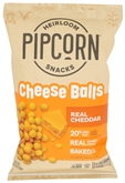 Pipcorn Cheddar Cheese Balls 4.5oz