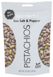 Wonderful Pistachio No Shell Salt N Pepper 5.5oz