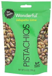 Wonderful Pistachio No Shell Jalapeno Lime 5.5oz