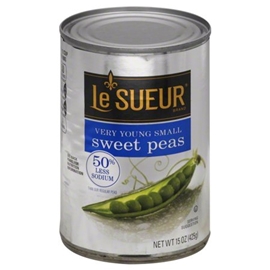 LE SUER SWEET PEAS 50 % LESS L