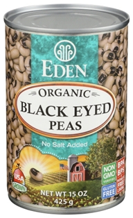 Eden Organic Black Eyed Peas No Salt Added 15oz