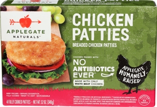 Applegate Breaded Chicken Patties Breaded 12oz