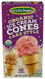Lets do Organic Cake Style Ice Cream Cones(1.2 oz)