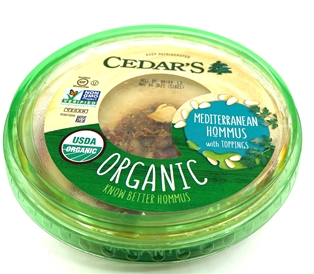 Cedar&#39;s Organic Mediterranean Hommos (10oz)
