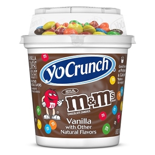 Yo Crunch Vanilla Yogurt with M&amp;Ms (6oz.)