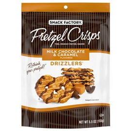Snack Factory Milk Chocolate Caramel Drizzle Pretzel Crisps (5.5oz)