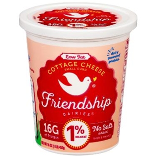 Friendship Cottage Cheese No Salt 1% (16OZ)
