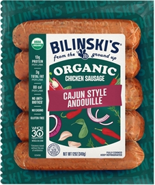 Bilinski's Organic Cajun Chicken Sausage 12oz