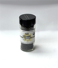 A&amp;V Organic Peppercorns Black 1.9Oz