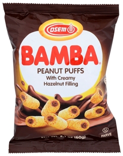 Bamba Peanut Puffs w/ Hazelnut Filling (2.5oz)