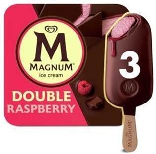 Magnum Double Raspberry  Bar 3pk